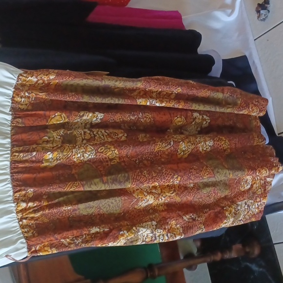 Vintage Moon Dance Floral Midi Belted Dress Sz 14, fits like a sz 10 - Picture 6 of 8